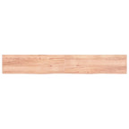 VidaXL Wastafelblad 200x30x(2-4) cm behandeld massief hout lichtbruin
