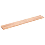 Vidaxl wastafelblad 220x30x(2-4) cm behandeld massief hout lichtbruin