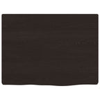 Vidaxl wastafelblad 40x30x2 cm behandeld massief hout donkerbruin