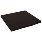 Vidaxl wastafelblad 40x40x2 cm behandeld massief hout donkerbruin