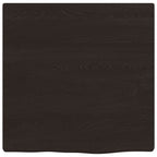 Vidaxl wastafelblad 40x40x2 cm behandeld massief hout donkerbruin