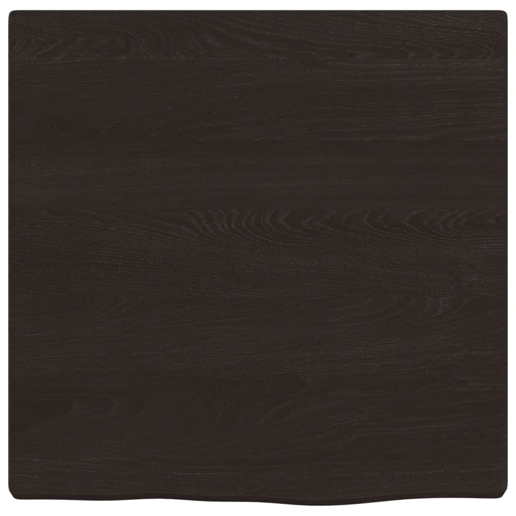 Vidaxl wastafelblad 40x40x2 cm behandeld massief hout donkerbruin