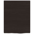 Vidaxl wastafelblad 40x50x2 cm behandeld massief hout donkerbruin