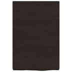 Vidaxl wastafelblad 40x60x(2-6) cm behandeld massief hout donkerbruin