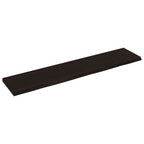 Vidaxl wastafelblad 140x30x(2-4) cm behandeld massief hout donkerbruin