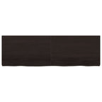 Vidaxl wastafelblad 160x50x(2-6) cm behandeld massief hout donkerbruin