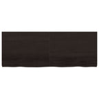 Vidaxl wastafelblad 160x60x(2-6) cm behandeld massief hout donkerbruin