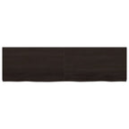 Vidaxl wastafelblad 180x50x(2-6) cm behandeld massief hout donkerbruin