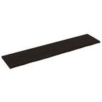 Vidaxl wastafelblad 220x50x(2-4) cm behandeld massief hout donkerbruin
