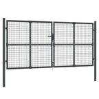 VidaXL Poort draadgaas 300x175 cm staal antracietkleurig