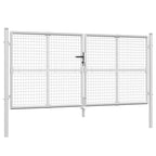 VidaXL Poort draadgaas 300x175 cm staal zilverkleurig