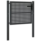 Vidaxl tuinpoort antraciet 100x75 cm staal