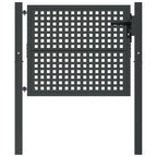 Vidaxl tuinpoort antraciet 100x75 cm staal