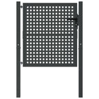 VidaXL Poort 105x150 cm staal antracietkleurig