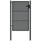 Vidaxl tuinpoort antraciet 100x125 cm staal