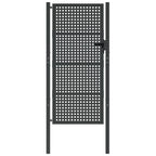 VidaXL Poort 105x225 cm staal antracietkleurig