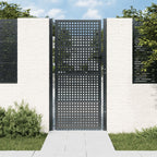 VidaXL Poort 105x225 cm staal antracietkleurig