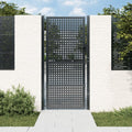 VidaXL Poort 105x250 cm staal antracietkleurig