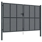 VidaXL Poort 300x200 cm staal antracietkleurig