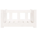 VidaXL Hondenmand 55,5x45,5x28 cm massief grenenhout wit