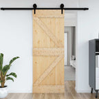 Vidaxl deur narvik 70x210 cm massief grenenhout
