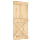 Vidaxl deur narvik 95x210 cm massief grenenhout