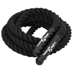 Vidaxl battle rope zwart 9 m 6,8 kg polyester