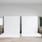 Vidaxl achtergrondstandaards 2 st 254x243 cm staal zwart