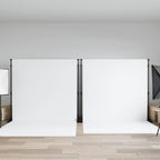 Vidaxl achtergrondstandaards 2 st 305x243 cm staal zwart