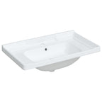 Vidaxl wastafel rechthoekig 81x48x23 cm keramiek wit