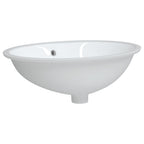 Vidaxl wastafel ovaal 56x41x20 cm keramiek wit