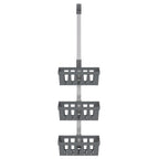 Vidaxl doucherek 30x15x(67-105) cm aluminium