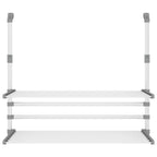 Vidaxl droogrek voor balkon 89x25x(60-95) cm aluminium