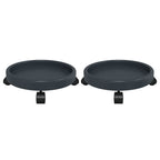 Vidaxl plantentrolleys 2 st met wielen ø34 cm 35 kg grijs