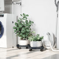 Vidaxl plantentrolleys 2 st met wielen ø34 cm 35 kg grijs