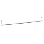 VidaXL Gordijnrails 2 st 60-105 cm aluminium wit en zilverkleurig