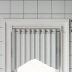 VidaXL Gordijnrails 2 st 60-105 cm aluminium wit en zilverkleurig