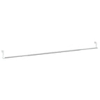 Vidaxl gordijnrails 2 st 90-135 cm aluminium wit en zilverkleurig