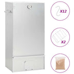 Vidaxl bbq-rookoven met houtsnippers 44,5x29x83 cm staal