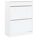 Vidaxl schoenenkast alta 77x35x96 cm massief grenenhout wit