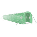 VidaXL Tuinkas met stalen frame 36 m² 18x2x2 m groen