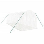 VidaXL Tuinkas met stalen frame 12 m² 6x2x2 m wit