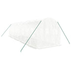 VidaXL Tuinkas met stalen frame 16 m² 8x2x2 m wit