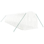 VidaXL Tuinkas met stalen frame 20 m² 10x2x2 m wit