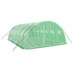 VidaXL Tuinkas met stalen frame 24 m² 6x4x2 m groen