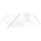 VidaXL Tuinkas met stalen frame 24 m² 6x4x2 m wit