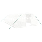 VidaXL Tuinkas met stalen frame 32 m² 8x4x2 m wit