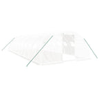 VidaXL Tuinkas met stalen frame 40 m² 10x4x2 m wit
