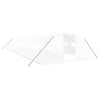 VidaXL Tuinkas met stalen frame 48 m² 12x4x2 m wit