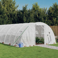 VidaXL Tuinkas met stalen frame 48 m² 12x4x2 m wit